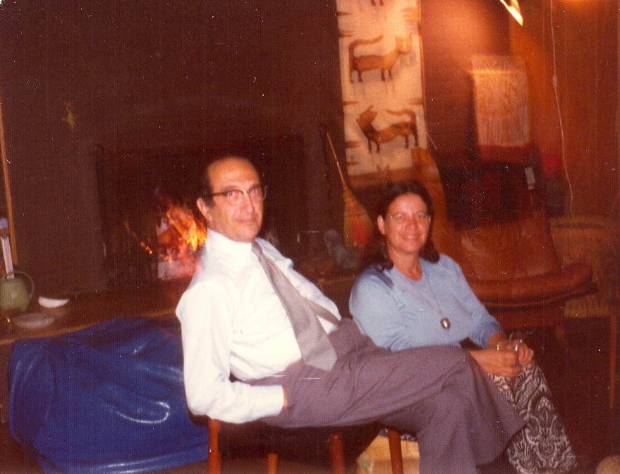 Salvadore Luria and Esther at home, 10-18-1975